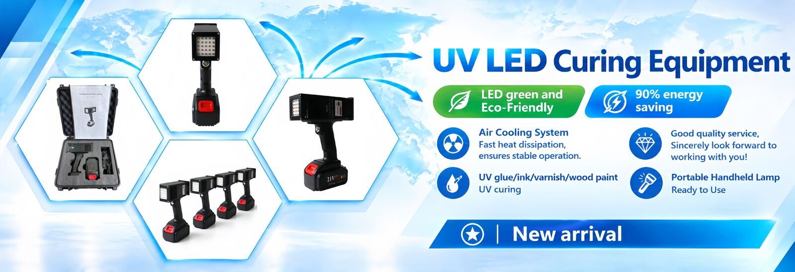 Kurierende UVlampe LED