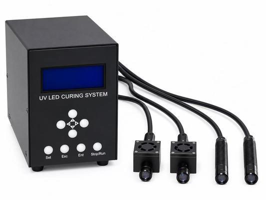 Four Head UV LED Spot Curing System Delivering High Irradiance Low Heat Output for Camera Module Assembly